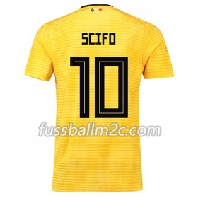 Fußballtrikots Belgien Scifo 10 Auswärts Trikotsatz WM 2018